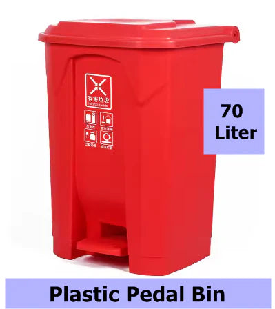 Dustbin for Home Office Industrial Usage 70 Liter with Paddle Wide Range